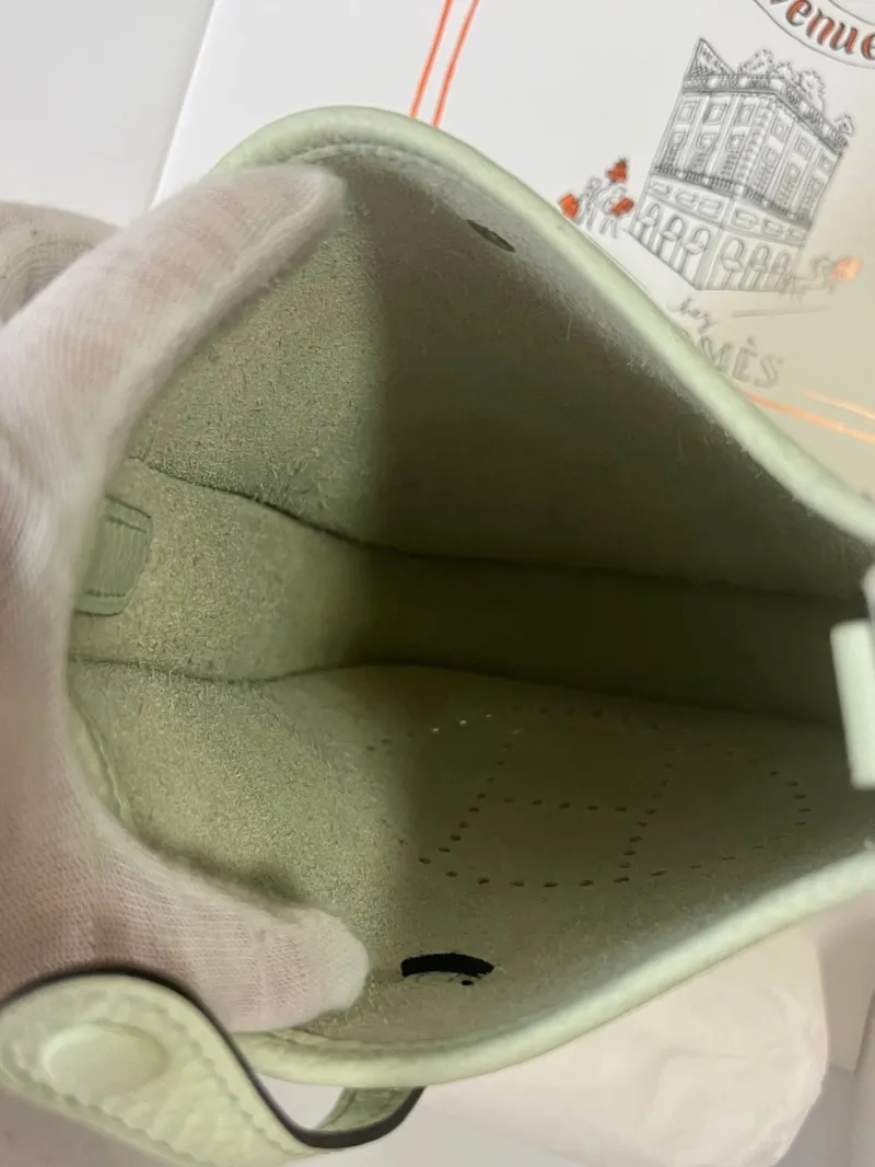 Hermes Mint Green Crossbody Satchel Bag 179 - Image 9