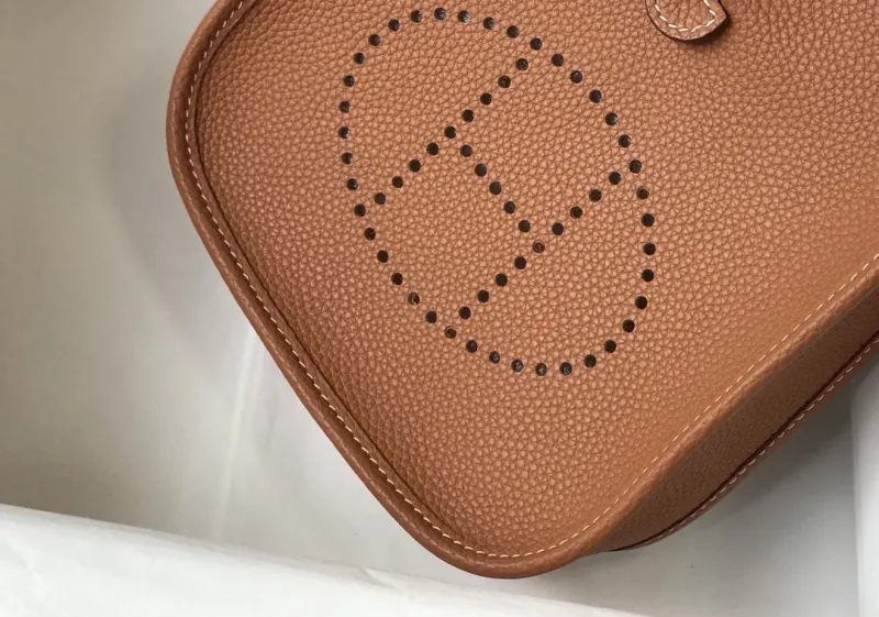 Hermes Brown Crossbody Satchel Bag 186 - Image 4