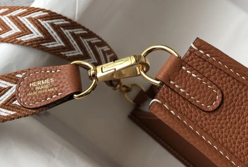 Hermes Brown Crossbody Satchel Bag 186 - Image 5