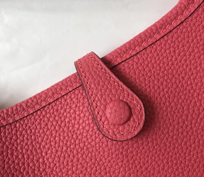 Hermes Pink Leather Satchel Crossbody Bag 190 - Image 7