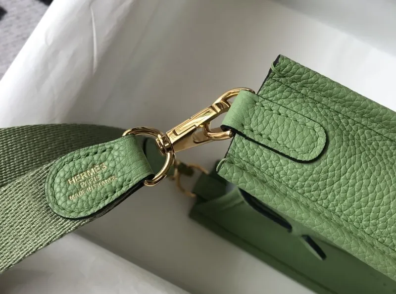 Hermes Light Green Crossbody Satchel Bag 192 - Image 5
