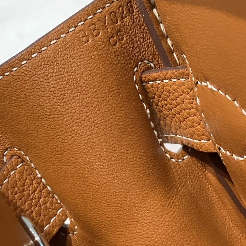 Hermes Brown Satchel Crossbody Bag 214 - Image 8