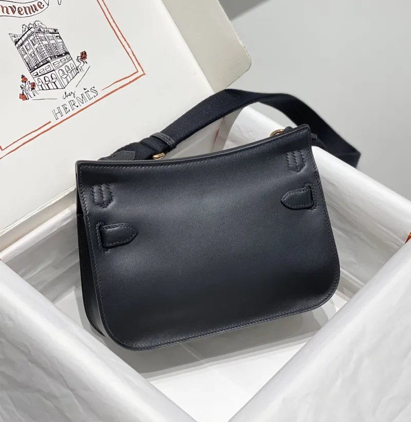 Alternative view of Hermes Black Crossbody Satchel Bag 227