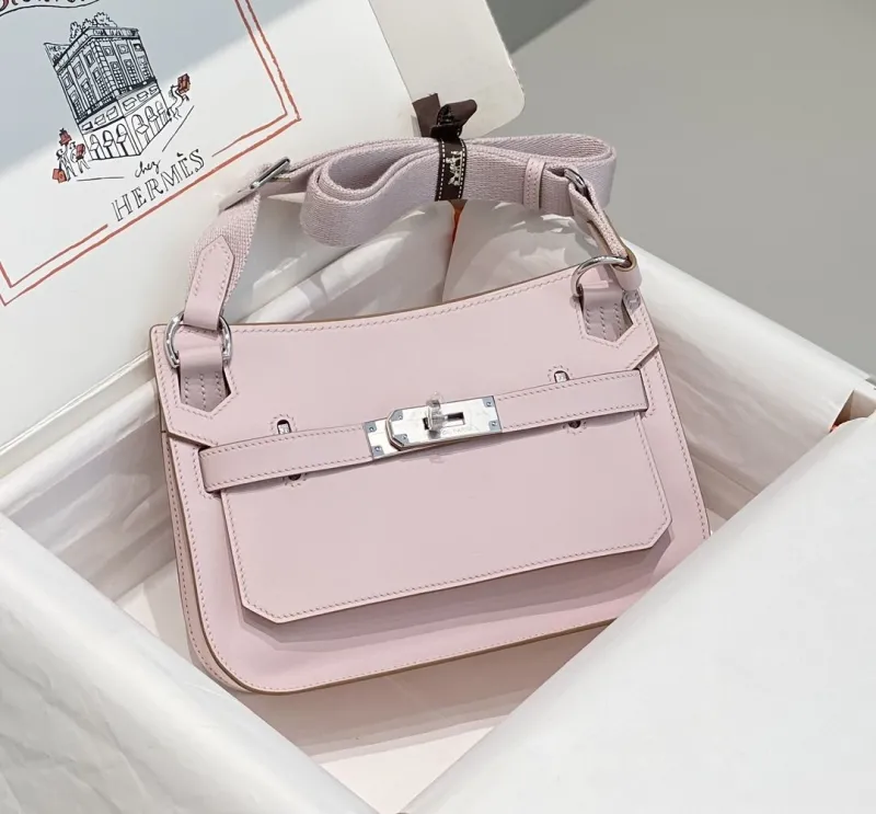Hermes Pale Pink Satchel Bag 236