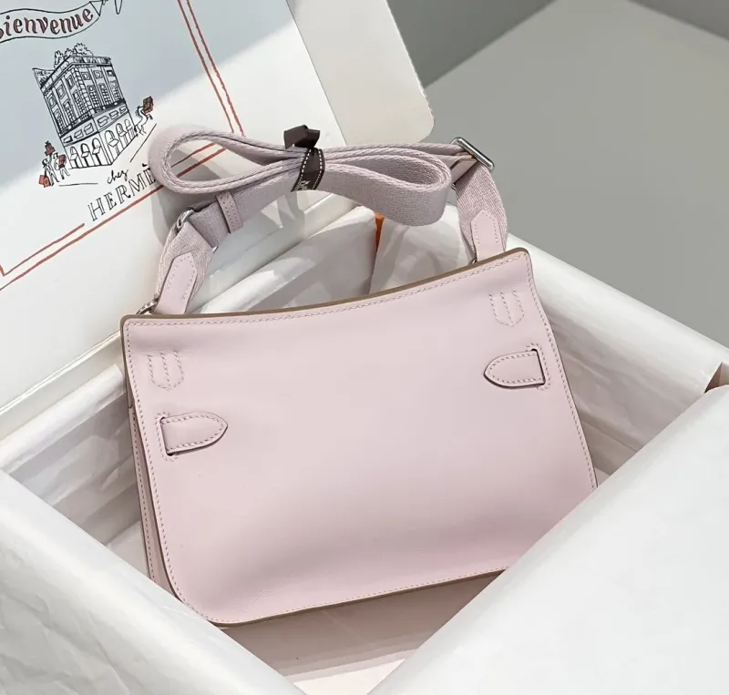 Alternative view of Hermes Pale Pink Satchel Bag 236