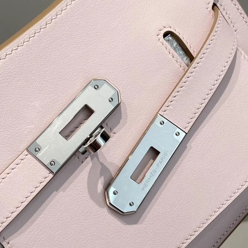Hermes Pale Pink Satchel Bag 236 - Image 5