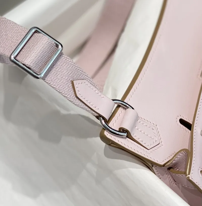 Hermes Pale Pink Satchel Bag 236 - Image 6