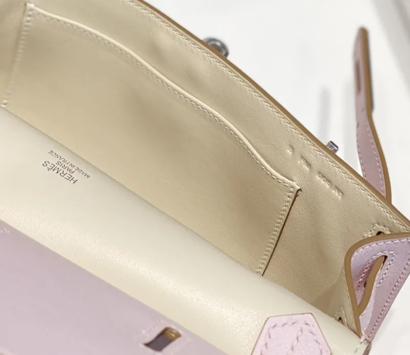 Hermes Pale Pink Satchel Bag 236 - Image 7