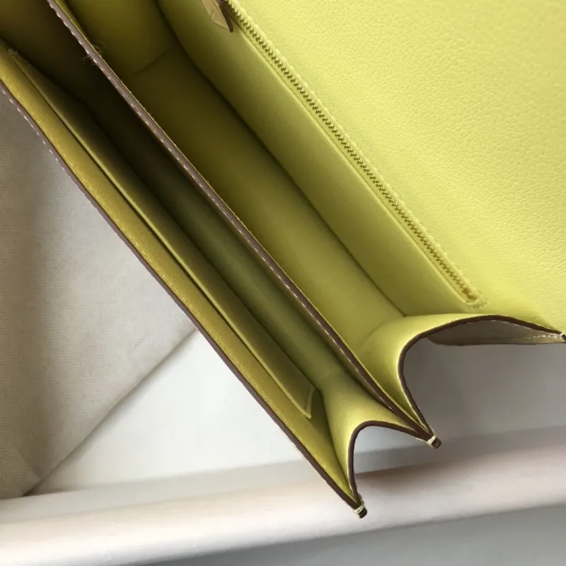 Hermes Yellow Crocodile Satchel Bag 238 - Image 9