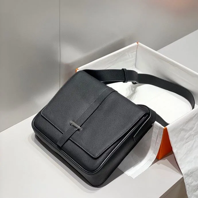 Hermes Black Leather Satchel Bag 244 - Image 4
