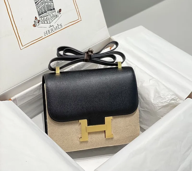 Hermes Black Satchel Bag 257