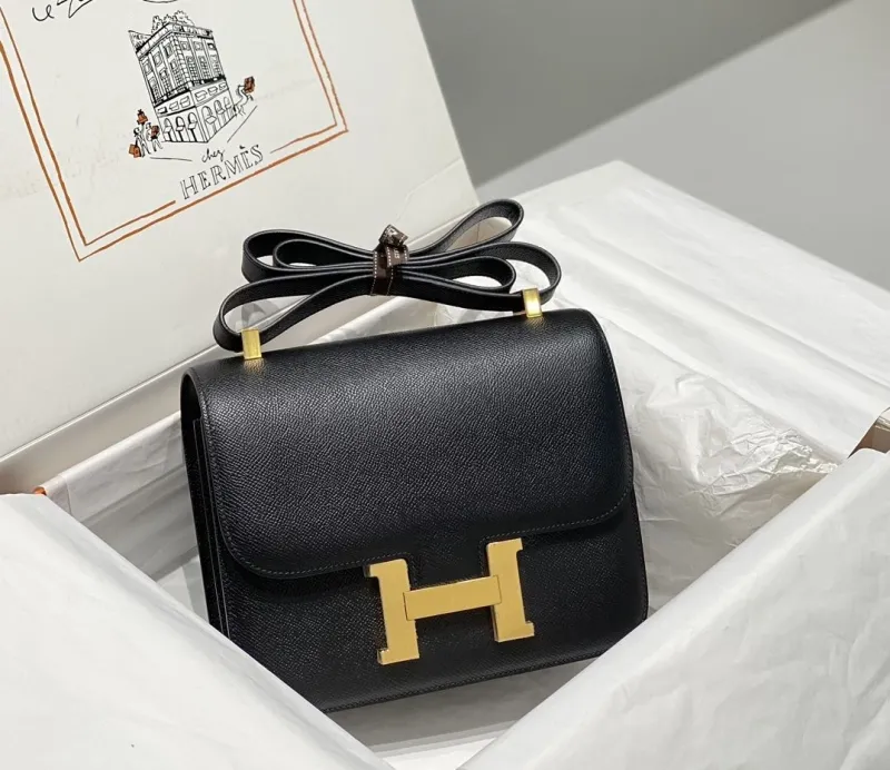 Alternative view of Hermes Black Satchel Bag 257