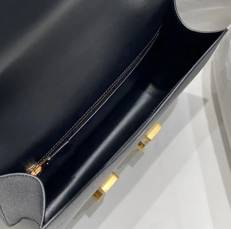 Hermes Black Leather Satchel Bag 258 - Image 9