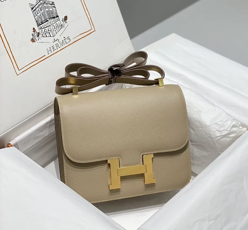 Alternative view of Hermes Beige Satchel Bag 259