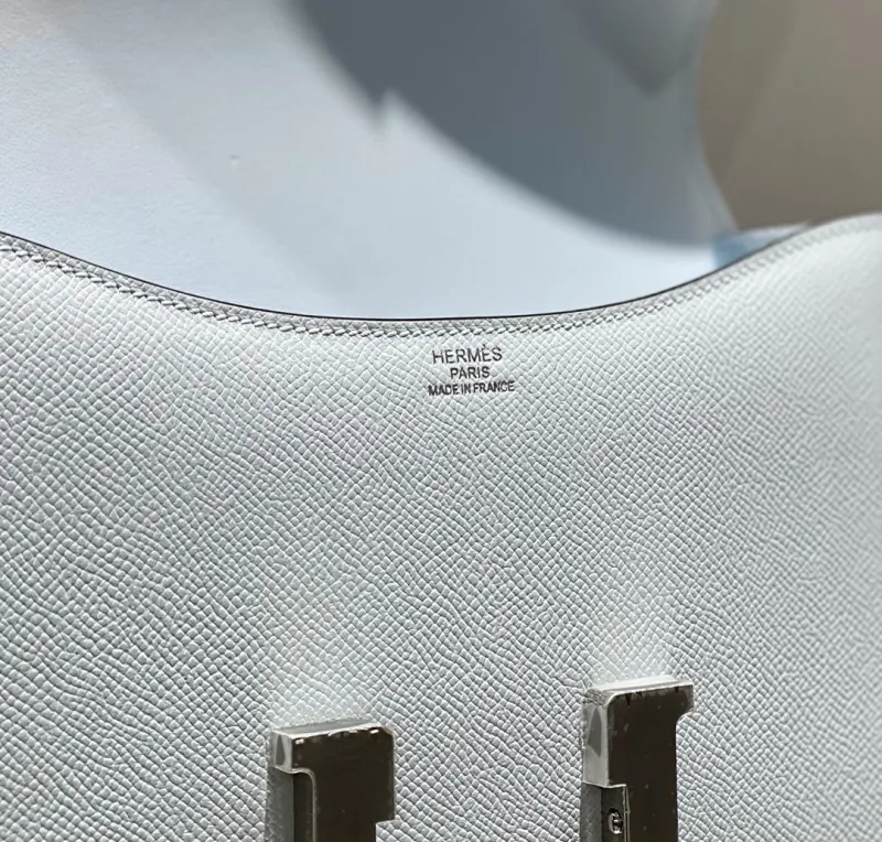 Hermes Light Blue Satchel Bag 268 - Image 7