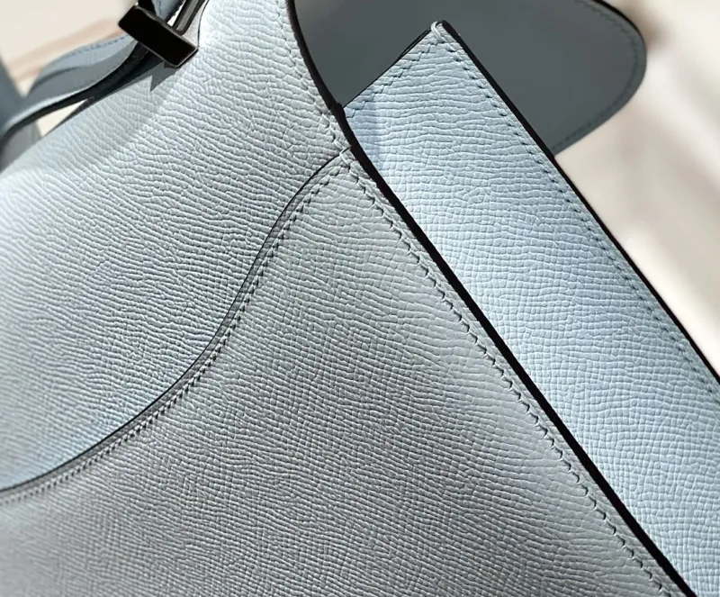 Hermes Light Blue Satchel Bag 268 - Image 8