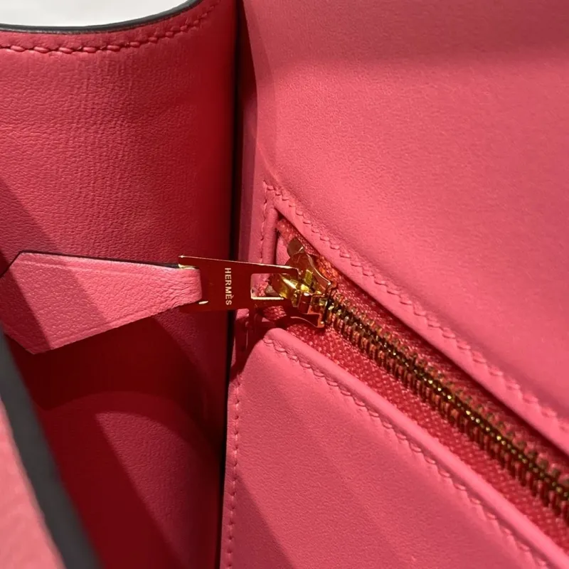 Hermes Pink Satchel Shoulder Bag 272 - Image 9