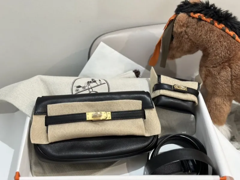Hermes Black Satchel Bag Set 274 - Image 3