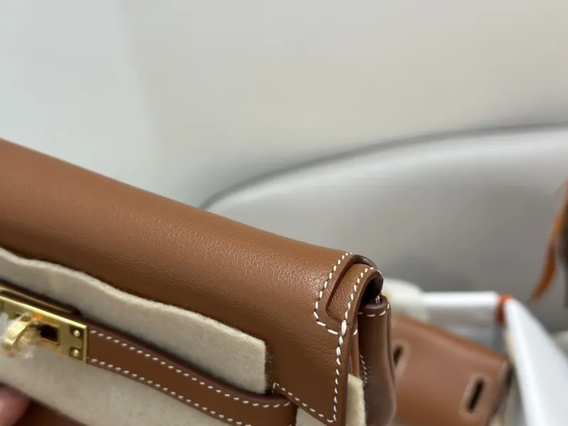 Hermes Brown Leather Satchel Bag 276 - Image 7