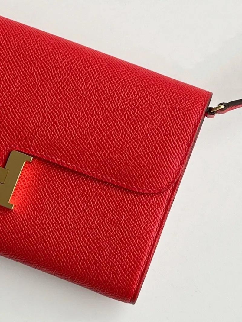 Hermes Red Satchel Crossbody Bag 283 - Image 4