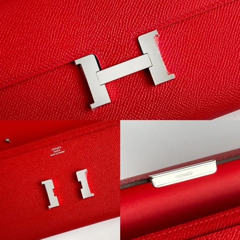 Hermes Red Crossbody Satchel Bag 284 - Image 9