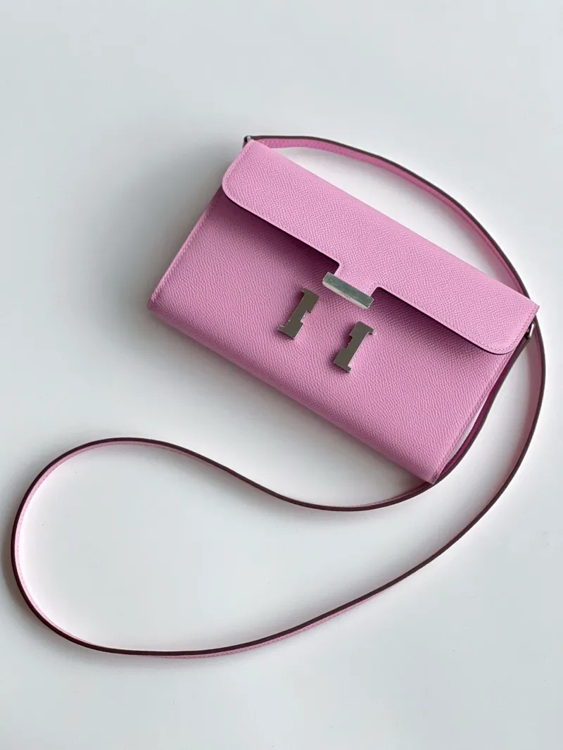 Alternative view of Hermes Pink Crossbody Satchel Bag 285
