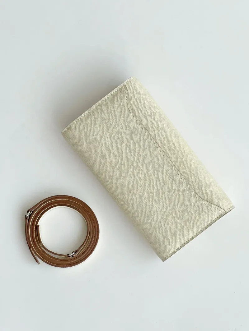 Hermes Cream Crossbody Satchel Bag 286 - Image 3