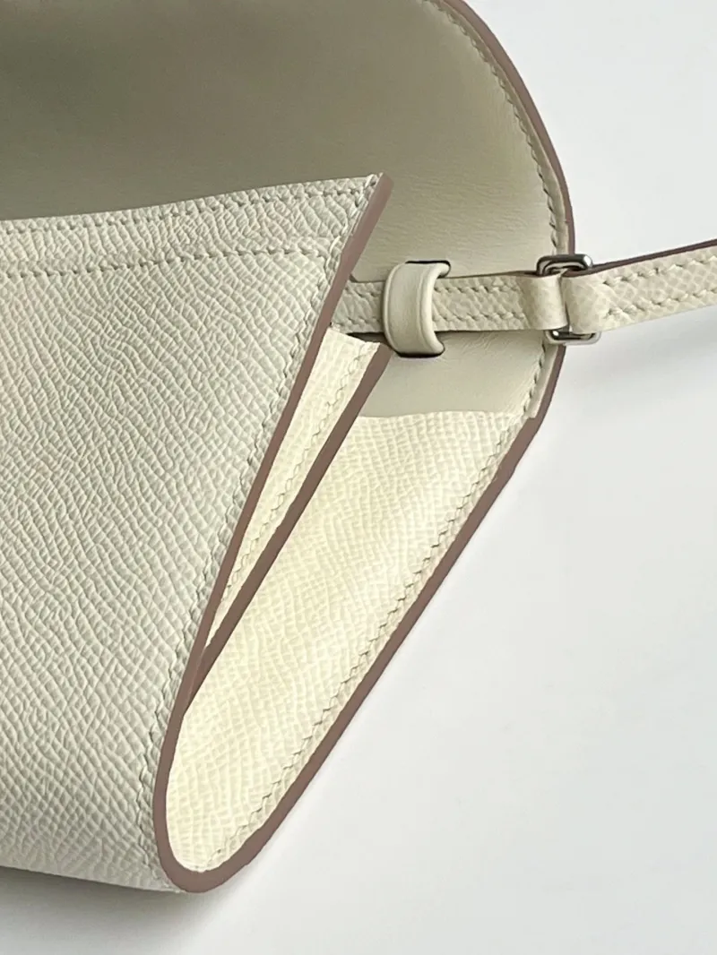 Hermes Cream Crossbody Satchel Bag 286 - Image 4