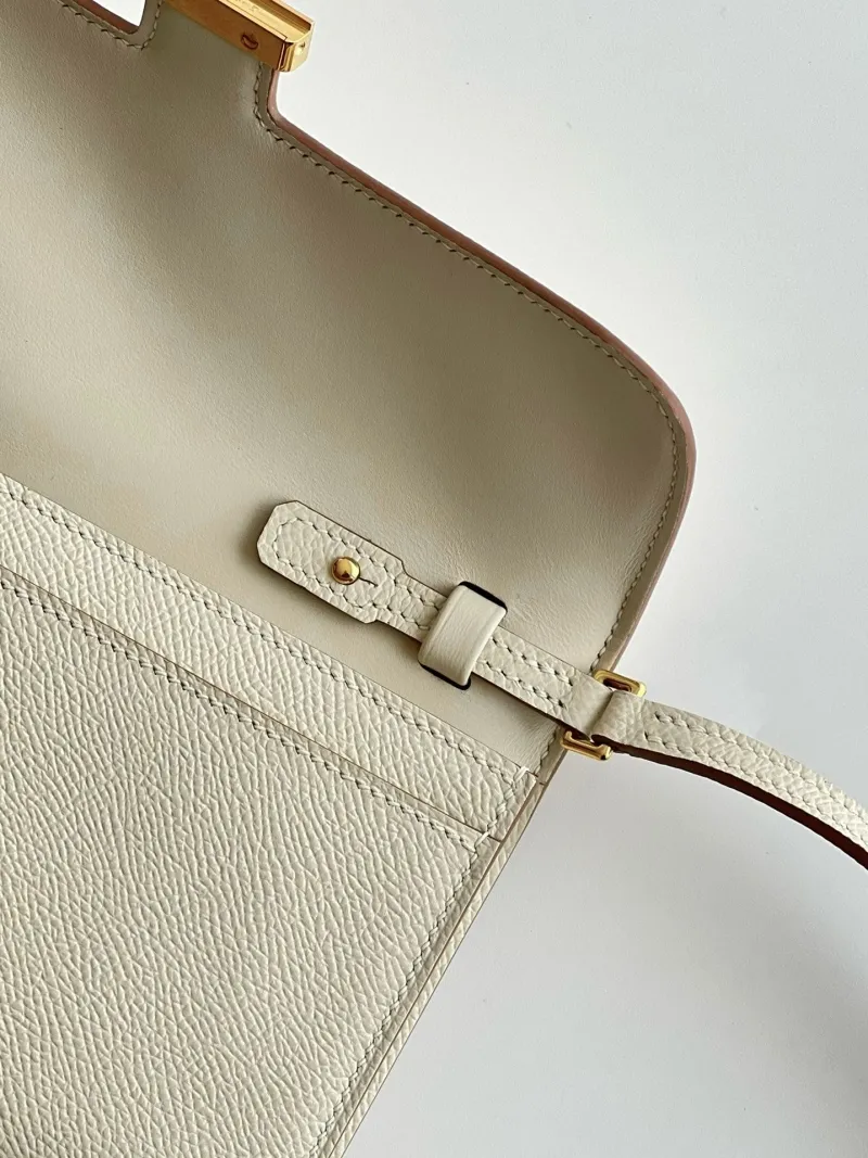 Hermes Cream Crossbody Satchel Bag 287 - Image 3