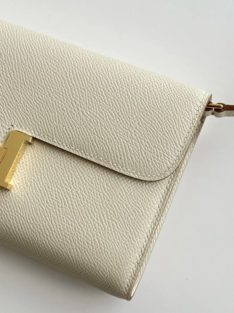 Hermes Cream Crossbody Satchel Bag 287 - Image 5