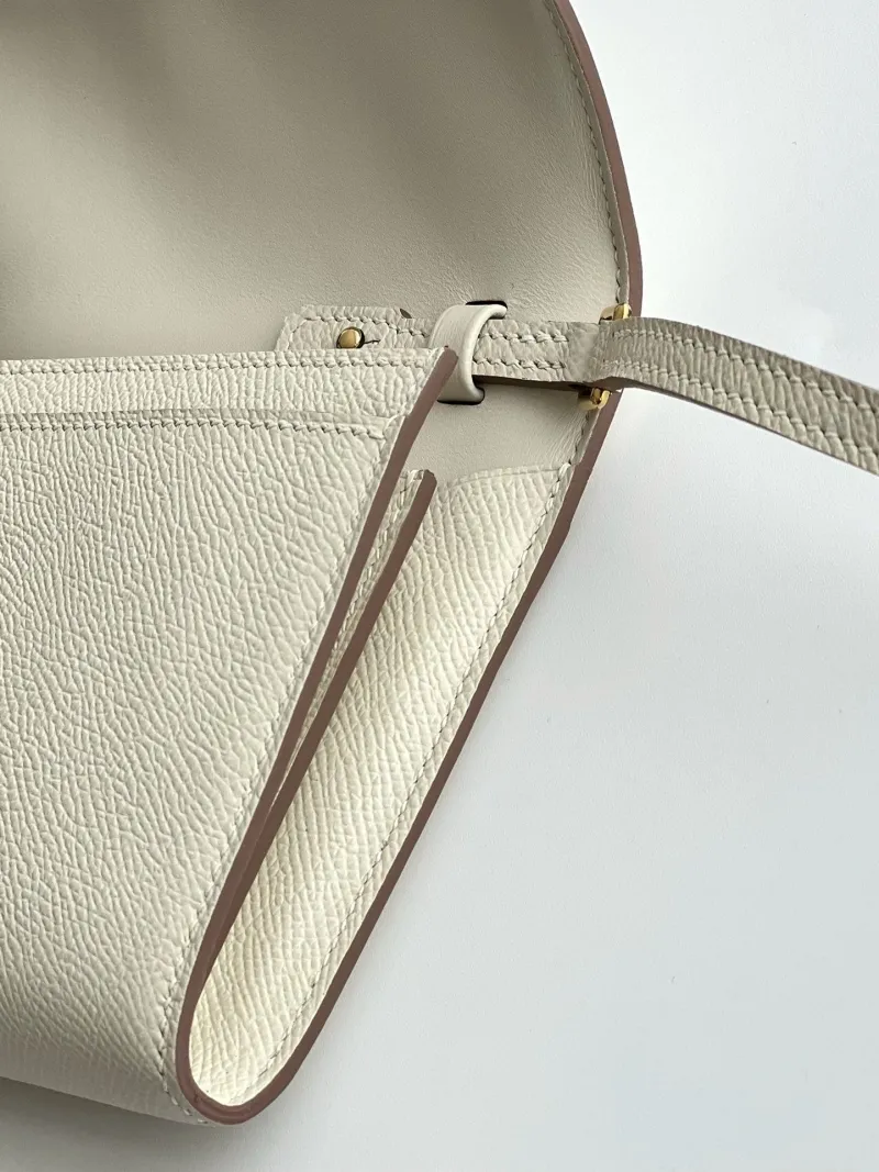 Hermes Cream Crossbody Satchel Bag 287 - Image 6