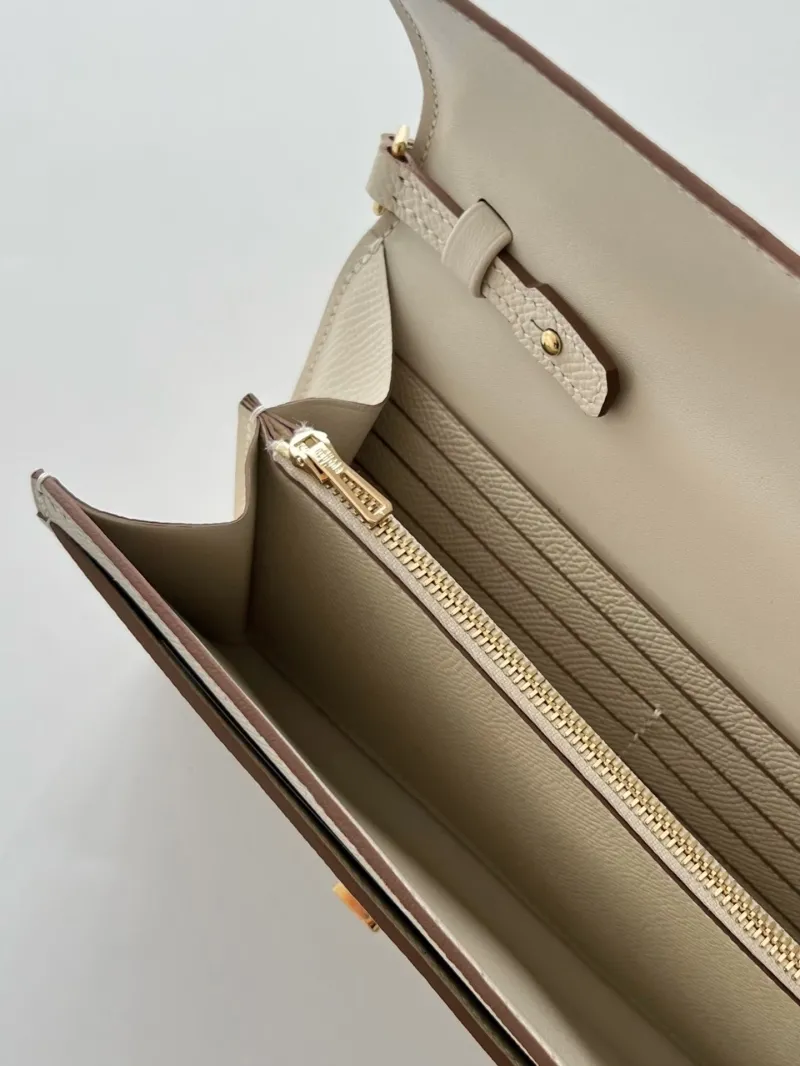 Hermes Cream Crossbody Satchel Bag 287 - Image 7