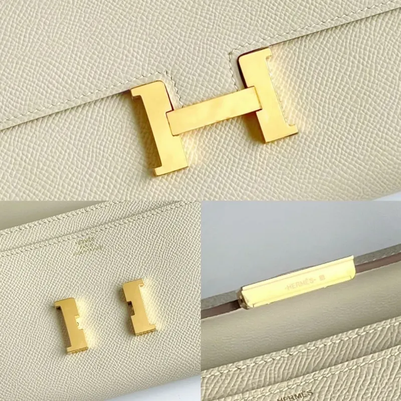 Hermes Cream Crossbody Satchel Bag 287 - Image 9
