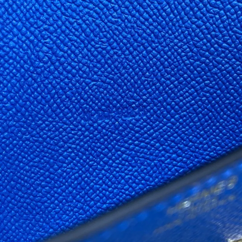 Alternative view of Hermes Blue Leather Satchel Crossbody Bag 303
