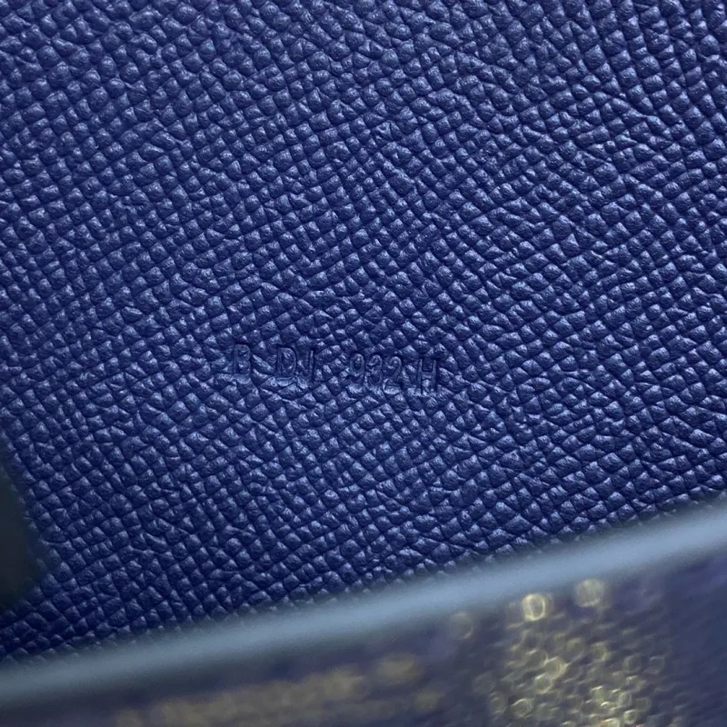 Alternative view of Hermes Blue Leather Satchel Crossbody Bag 305