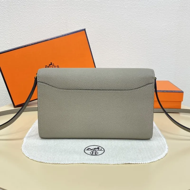 Hermes Gray Crossbody Bag B DJ 032 H - Image 3