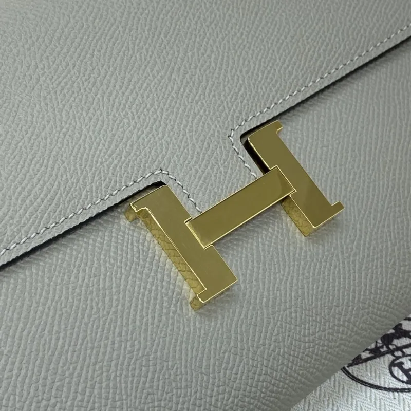 Hermes Gray Crossbody Bag B DJ 032 H - Image 6