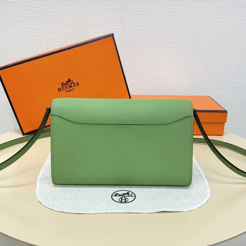 Hermes Green Crossbody Satchel Bag 308 - Image 3