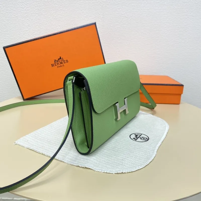 Hermes Green Crossbody Satchel Bag 308 - Image 4