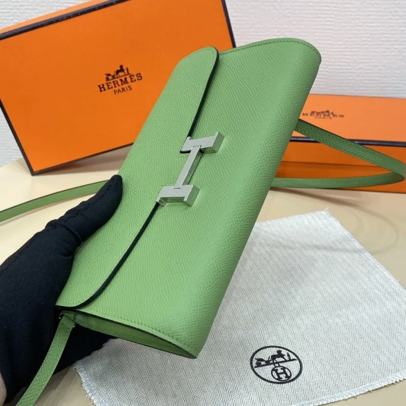 Hermes Green Crossbody Satchel Bag 308 - Image 5