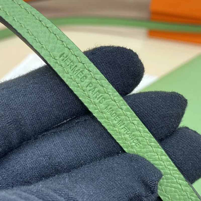 Hermes Green Crossbody Satchel Bag 308 - Image 8