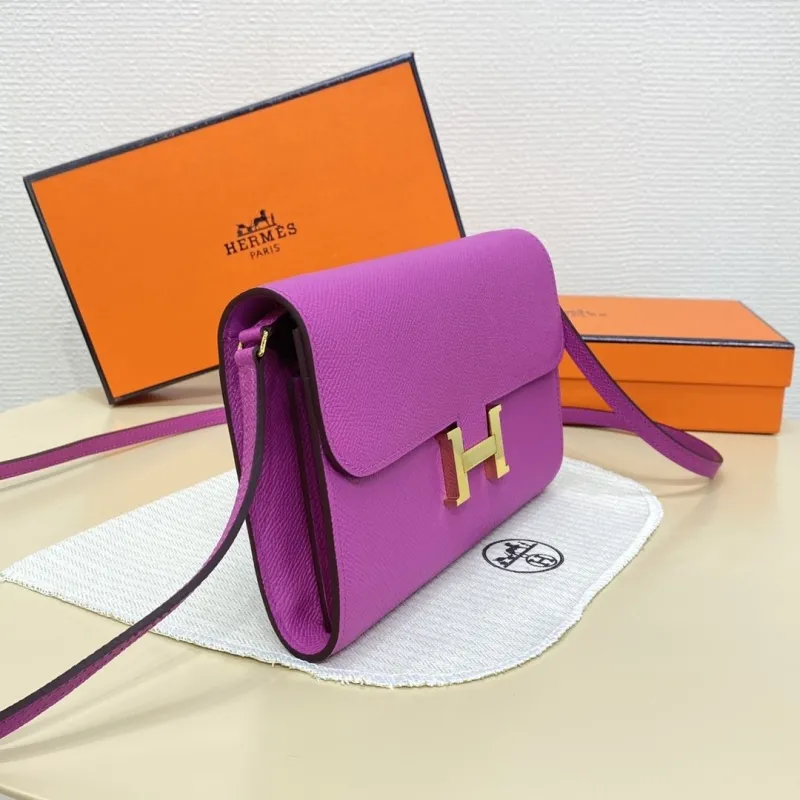 Hermes Purple Crossbody Bag 311 - Image 4