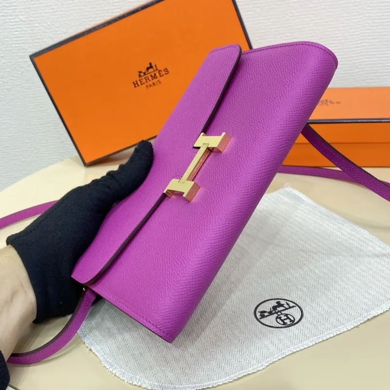 Hermes Purple Crossbody Bag 311 - Image 5