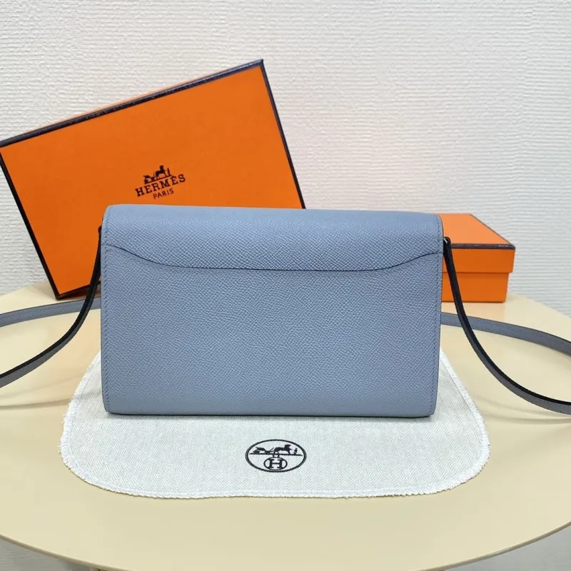 Hermes Light Blue Crossbody Bag 314 - Image 3