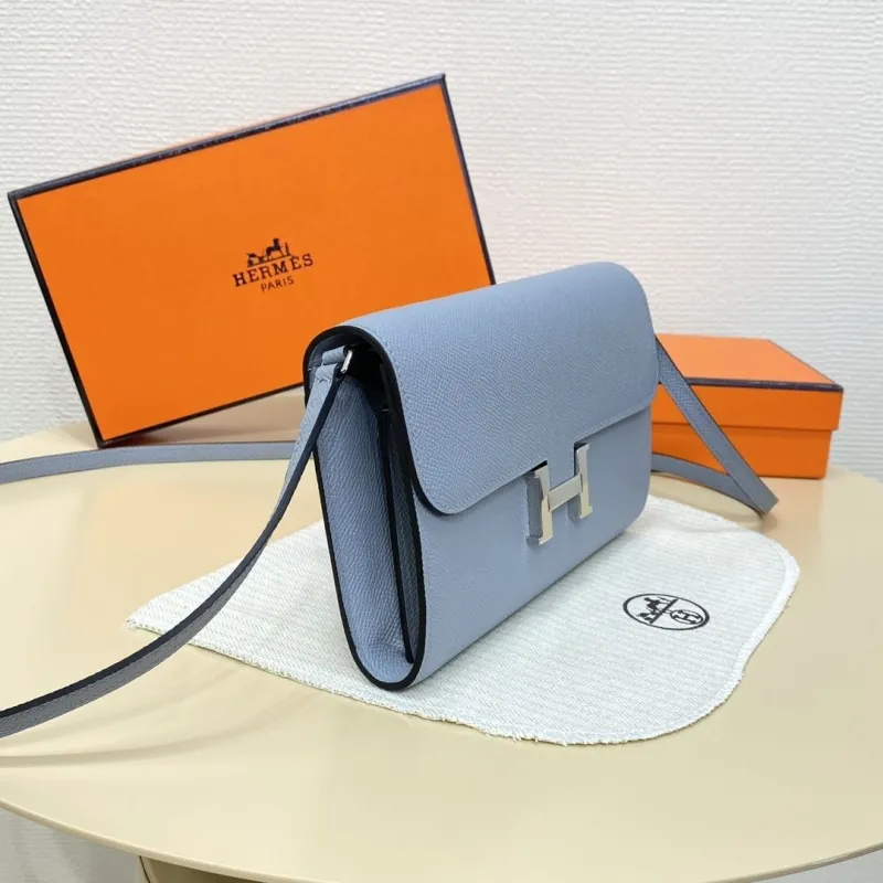 Hermes Light Blue Crossbody Bag 314 - Image 4