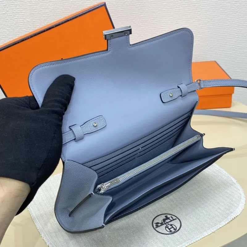 Hermes Light Blue Crossbody Bag 314 - Image 10