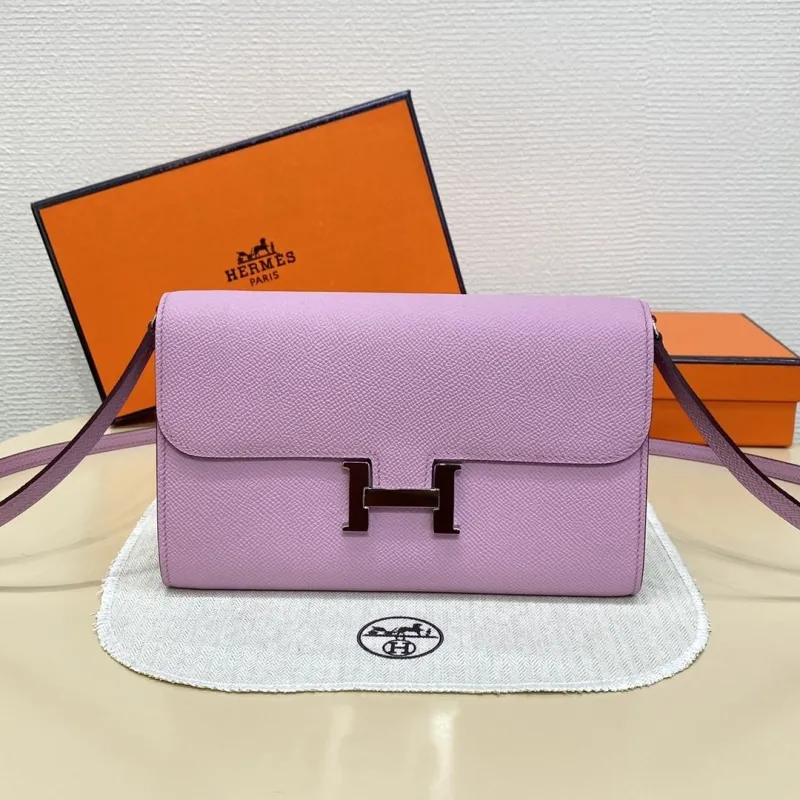 Hermes Lavender Crossbody Bag B DJ 932 H