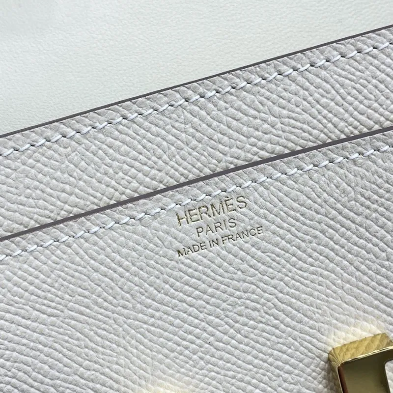 Hermes Cream Crossbody Satchel Bag 323 - Image 9