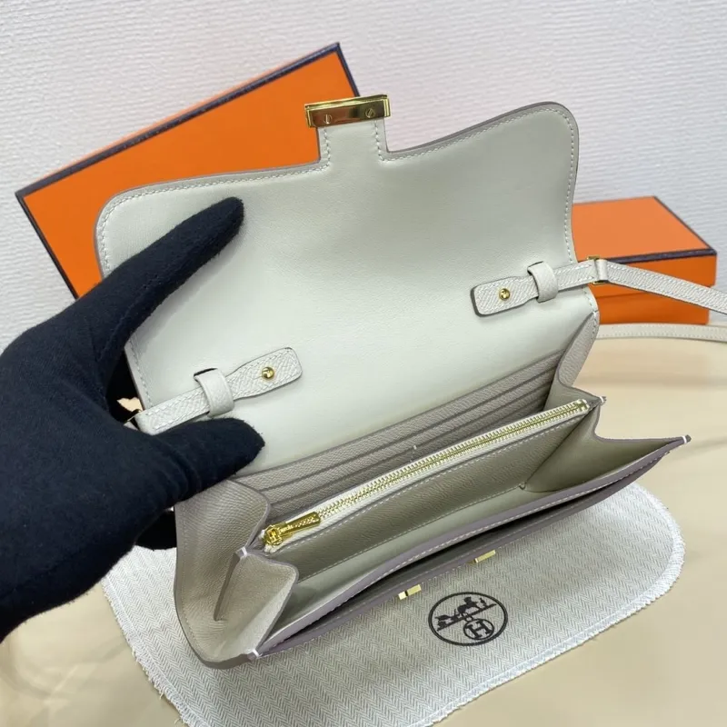 Hermes Cream Crossbody Satchel Bag 323 - Image 10