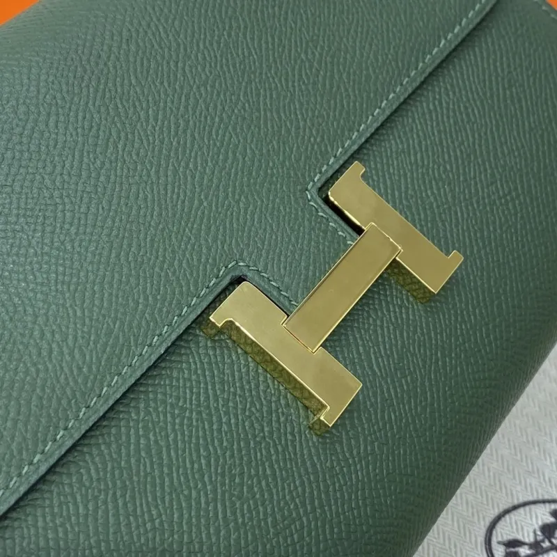 Hermes Green Crossbody Satchel Bag 325 - Image 6